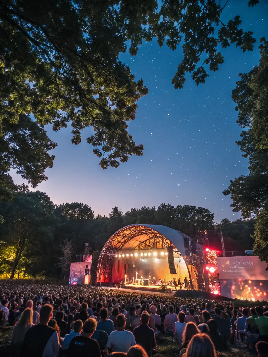 A dynamic image of local musicians performing live at the Fête de la Musique in La Tourette, illustrating the celebration of music and local talent.